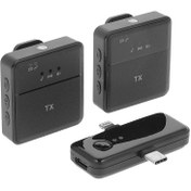 تصویر میکروفن یقه ای  وایرلس دار مدل SX31 دو کاربره Wireless Microphone SX31