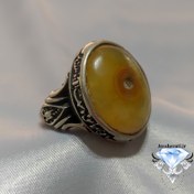 تصویر انگشترمردانه باباقوری تک خال معدنی S127 