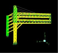 تصویر دانلود نقشه ها و فایلهای محاسباتی بیلبورد تبلیغاتی بزرگ خرپایی 
