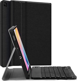 تصویر Keyboard Case for Samsung-Galaxy-Tab S6 Lite 10.434 Smart Case with Keyboard for Galaxy Tab S6 Lite 2020 SM-P610 SM-P615 Magnetic Detachable Wireless Keyboard Cover with S Pen Holder Black - ارسال 15 الی 20 روز کاری 