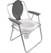 تصویر توالت فرنگی مبله آلومینیومی تیو‌ان طب 