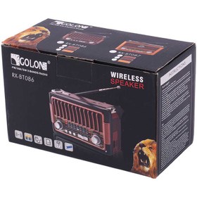 تصویر رادیو اسپیکر بلوتوثی رم و فلش خور Golon RX-BT086 Golon RX-BT086 Wireless Radio Speaker