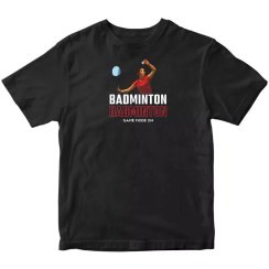 تصویر تیشرت طرح «Badminton» – بدمینتون 