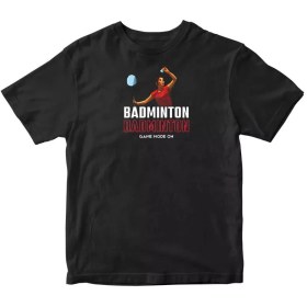 تصویر تیشرت طرح «Badminton» – بدمینتون 