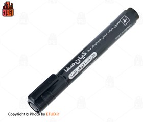 تصویر ماژیک رنگ ثابت کیان نوک تخت مشکی Kian Permanent Marker Black Flat tip