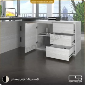 تصویر میز ال 3 کشو مدیریتی 