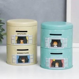 تصویر قلک فلزی دو طبقه CK807 