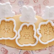 تصویر پک سه تایی مهر و کاتر پیشی،خرگوش و خرس قلبی 