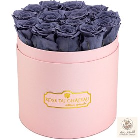 تصویر Grey Eternal Roses in a Pink Box | کد: ZNB-1J3V 
