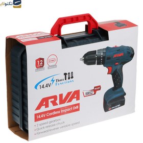 تصویر دریل پیچ گوشتی شارژی چکشی ۱۴.۴ ولت آروا مدل ۵۸۵۲ Arva Model 5852 14.4V Hammer Cordless Screwdriver Drill