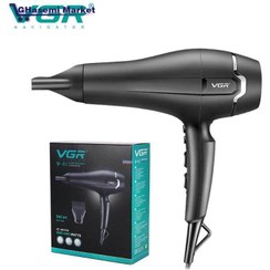 تصویر سشوار حرفه ای وی جی آر مدل V-450 با باد سرد و متمرکزکننده 