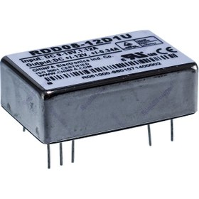 تصویر مبدل ولتاژ چینفا 340± میلی آمپر CHINFA RDD08-12D1U DC/DC IN:9-18V OUT:±12V 