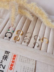 تصویر پیرسینگ نعلی استیل 