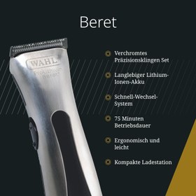 تصویر ماشین اصلاح Wahl ProLithium Beret با باتری لیتیوم و طراحی ارگونومیک | آمازونیکس 