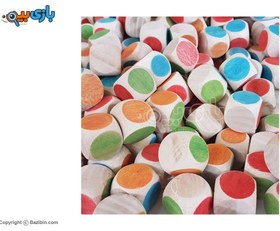 تصویر بازی جنگا (برج هیجان) رنگی چوبی 54 قطعه سپتا 