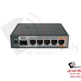 تصویر روتر شبکه 5 پورت میکروتیک مدل hEX S RB760iGS hEX S RB760iGS 5port Gigabit Ethernet Router