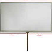 تصویر تاچ مقاومتی 10.1 اینچ 4پین-مدل فلت وسط resistive Touch 10.1 -16:9 