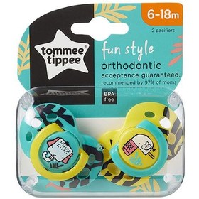 تصویر پستانک ارتودنسی 6-18 ماه Fun Style تامی تیپی Tommee Tippee طرح فیل و توکا 