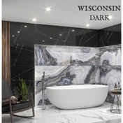 تصویر سرامیک دیوار ویسکانسین تیره پولیش آبادیس در ابعاد 60*120 