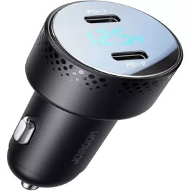 تصویر شارژر فندکی دو پورت 70 وات جویروم JOYROOM 70W Digital Display Car Charger JR-CCD02 