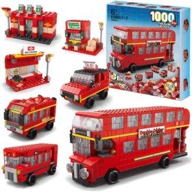 تصویر لگو‌ ۱۰۰۰ قطعه اتوبوس ۶ در یک آیتم ۸۸۵۷ 