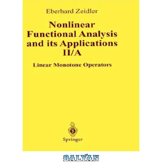 خرید و قیمت دانلود کتاب Nonlinear functional analysis and its ...