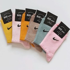 تصویر جوراب ساقدار رنگی مدل نایک کد : 2661 