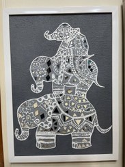 تصویر تابلو دکوراتیو برجسته لیپان فیل 