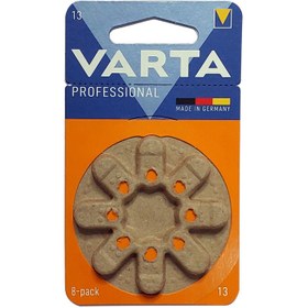 تصویر باتری سمعک وارتا سایز ۱۳ بسته ۸ عددی 