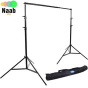 تصویر سه پایه فون پرتابل MiLook 805A Portable Background holder(میله 2 متری) +کیف قابل حمل 