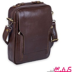 تصویر کیف دوشی چرم طبیعی مدل سفیر سایز2 