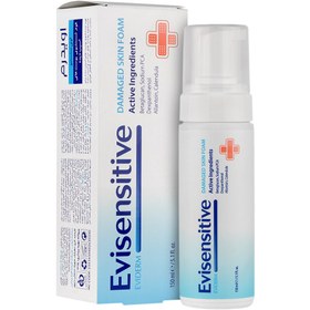 تصویر فوم شستشوی پوست آسیب دیده اوی سنستیو 150 میلی لیتر اویدرم Eviderm Evisensitive Damaged Skin Foam