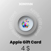 تصویر گیفت کارت اپل 4دلاری آمریکا Apple iTunes Gift Card USA 4$