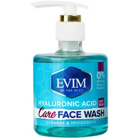 تصویر فیس واش هیالورونیک اسید مناسب پوست خشک 250میل ایویم Evim Hyaluronic Acid Face Wash For Dry Skin 250ml