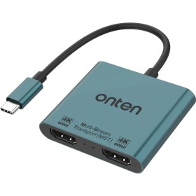 تصویر کابل تبدیل تایپ سی به ONTEN DUAL HDMI مدل ONT-9175B 