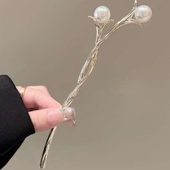 تصویر کانزاشی مینیمال نقره ای مرواریدی لاکچری 