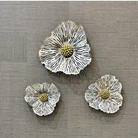 تصویر دیوارکوب گل سه تکه 