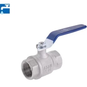 تصویر شیر آبی ربع گرد آذر مدل 116A Metal handle blue faucet