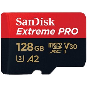 تصویر کارت حافظه میکرو اس دی سن دیسک Sandisk micro SD 128GB 200MB/s A2 