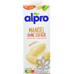 تصویر شیر بادام بدون پوست ( بدون شکر ) ۱ لیتر آلپرو – alpro 