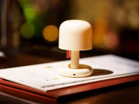 تصویر چراغ رومیزی شارژی کوچک LED Mini Table Desk Lamp Atmosphere Night Lights Bar 