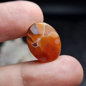 تصویر نگین سنگ عقیق خراسانی معدنی کد 27275 