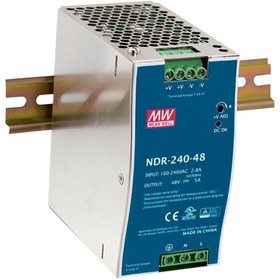 تصویر منبع تغدیه یا پاور سوییچینگ مینول MW مدل NDR-240-24 