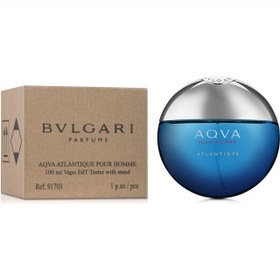 تصویر تستر ادکلن بولگاری آکوا آتلانتیک Bvlgari Aqva Atlantiqve Bvlgari Aqva Pour Homme Atlantiqve Eau De Toilette Tester for Men 100ml