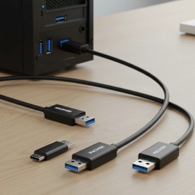 تصویر کابل افزایش طول USB 3 متری MACHER 