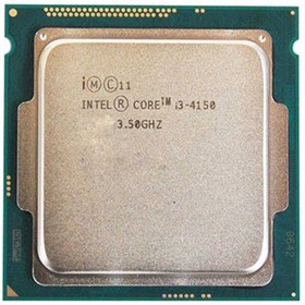 تصویر پردازنده اینتل مدل Core i3 4150 (استوک) ا Intel Core i3-4150 Haswell Tray CPU Intel Core i3-4150 Haswell Tray CPU