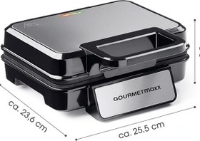 تصویر وافل ساز GOURMETmaxx 12087 _v1 دو عددی وافل بلژیکی 
