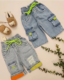 تصویر شلوارک جین اسپورتی 