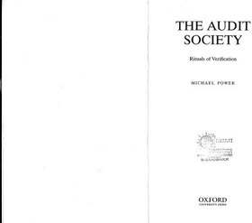 تصویر دانلود کتاب The audit society: Rituals of verification 1997 کتاب انگلیسی جامعه حسابرسی: آیین های راستی آزمایی 1997