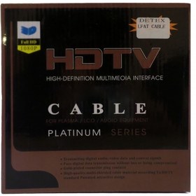 تصویر کابل HDMI فلت پی نت مدل HDTV V2.0 طول 5 متر ا Cable HDMI Flat 5m P.net Cable HDMI Flat 5m P.net